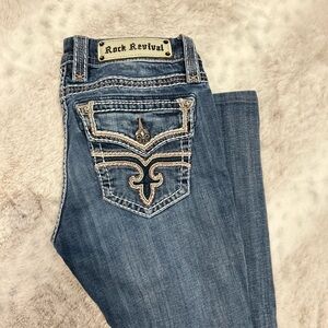 Rock Revival Women's straight leg Jeans in Blue